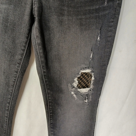 KUT FROM THE KLOTH Faded Gray Wash Distressed Catherine Boyfriend X-Small Jeans - Picture 8 of 9